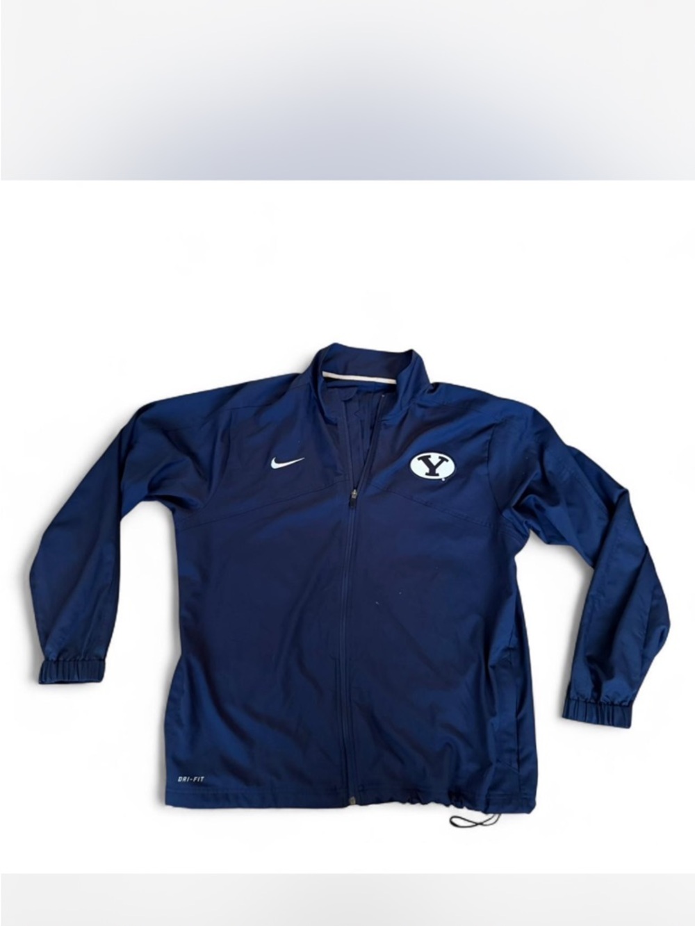 Nike Navy BYU Full-Zip Athletic Jacket